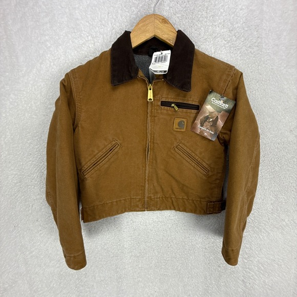 Carhartt Other - Carhartt Detroit Jacket Fleece Lined Youth Medium (8) YYJ97 BRN Brown NWT NOS